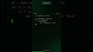Python cleans your Downloads folder 🤖