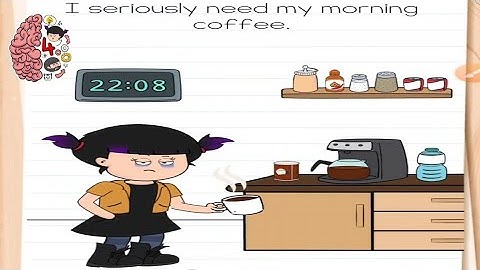 brain test 4 level 82 - i seriously need my morning coffee