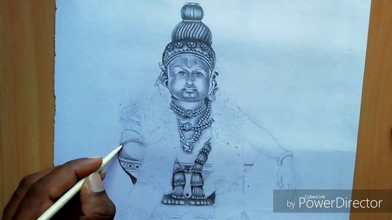 How to draw Lord Ayyappa Easy | Lord Ayyappa Drawing | by Drawing Art -  YouTube