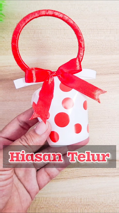 Hiasan Telur Maulid dari Gelas Plastik #telurmaulid #bungatelur