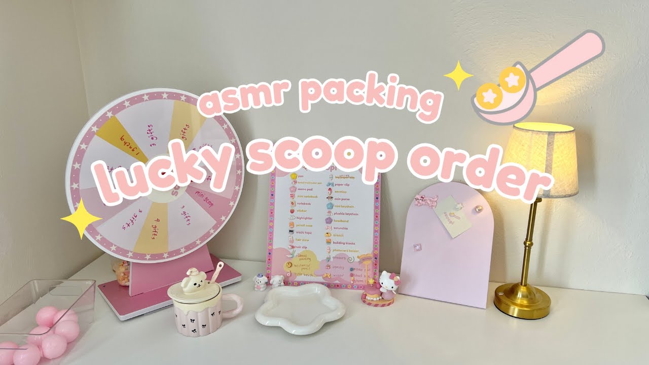 📦 packing 2 scoops order from stephanie - lucky scoop shop ⭐