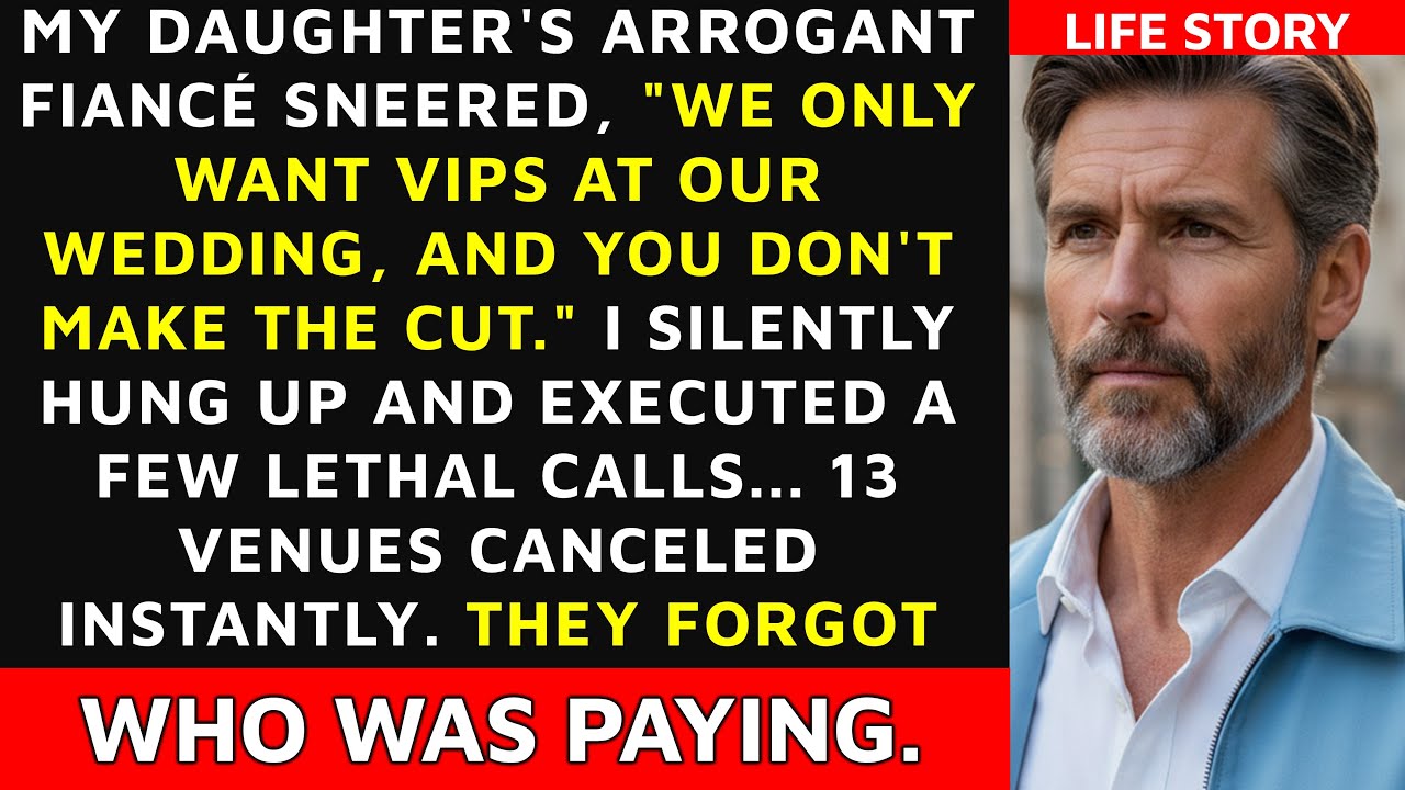 My daughter's fiancé spat: "Only ELITE guests at the wedding." So I revoked the $500k check.