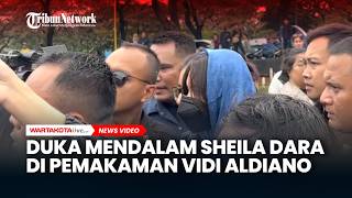 Duka Mendalam Sheila Dara di Pemakaman Vidi Aldiano