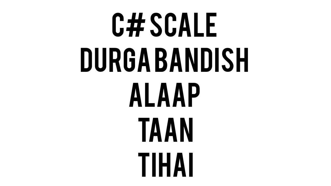 C sharp durga bandish with alaap and taan