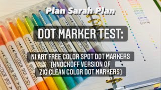 DOT MARKER TEST | NiArt Free Color Spot Markers (Budget Brand)