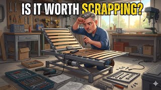 Scrapping a adjustable bed frame - copper - motors - wire and Silver!