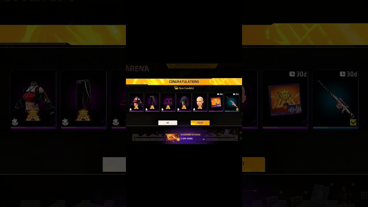 Flame Edge Bundle Calm 😱😱 Free Fire 🔥🔥 