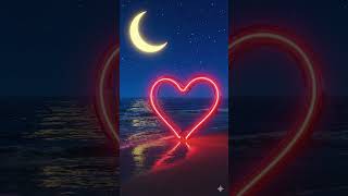 Love Heart &amp; Moon Wallpaper 💖🌙 #love #loveheart #moon #wallpaper #iphonewallpaper #shorts