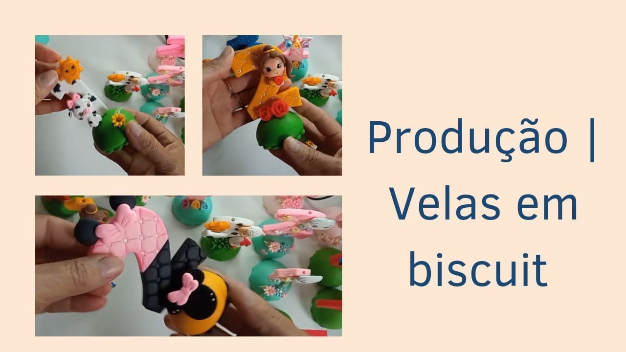 Produção de Velas em Biscuit