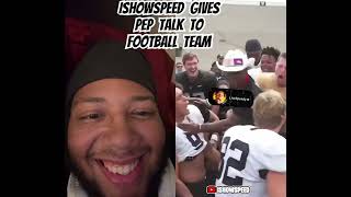 Ishowspeed Gives Pep Talk To Football Team (Reaction)