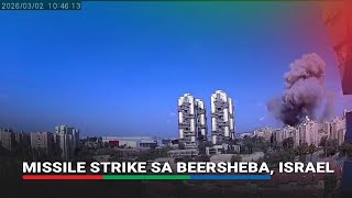CCTV captures Iranian missile strike on Beersheba | ABS-CBN News