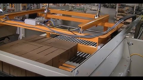 High infeed palletizer with concurrent stretch wrapper from TopTier palletizers