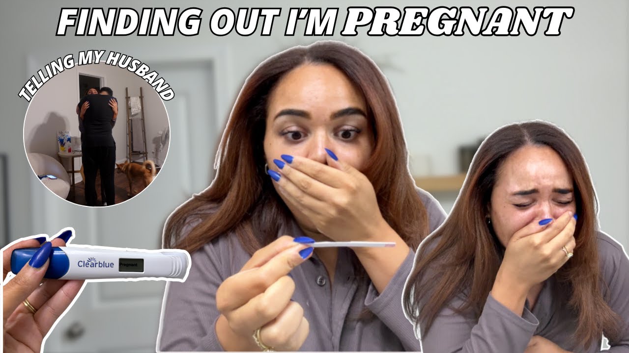 FINDING OUT I'M PREGNANT WITH MY FIRST BABY 🤰🏽 l Telling my husband we're going to be parents 👶🏽🤍