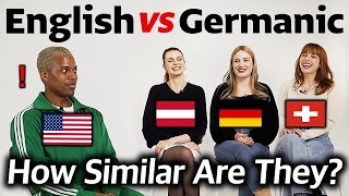 How Similar Are English and German Words (US vs Austria, Germany, Swiss)