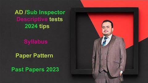 Descriptive test AD/Sub Inspector|MOD|Syllabus UDC/LDC| Past papers 2023| Paper pattern,phase 2024|
