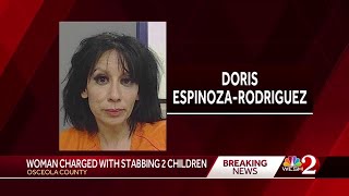 Court docs: Central Florida woman stabbed man's kids, said she would 'go out with a bang'