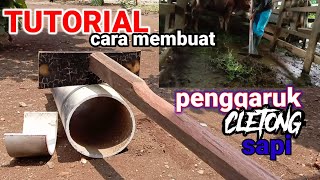 How to make a simple cow dung rake from used materials #cattle #tutorial