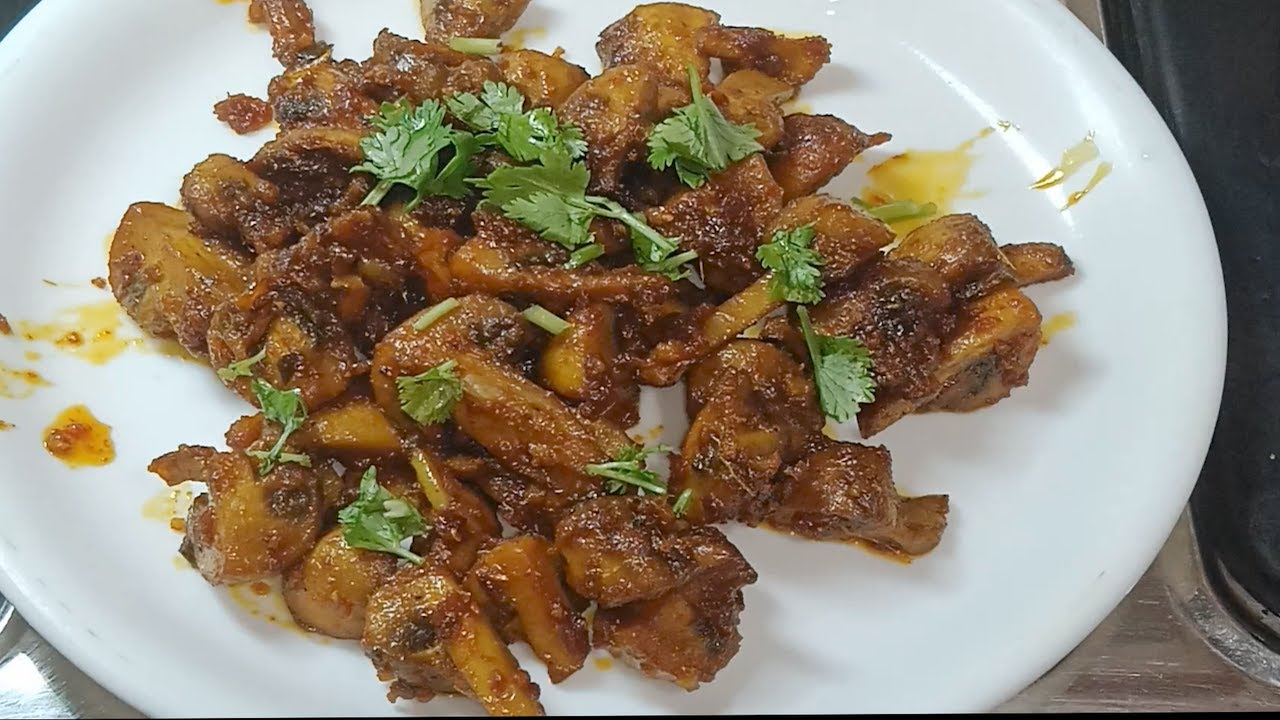 How to Make Dry Masala Mushroom Recipe 1 Dry Mushroom Mushroom