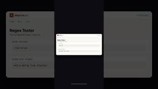 Regex Tester — Free Online Tool | TinyTool.cc