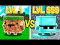 MINECRAFT DIAMOND BLOCK vs DIRT BLOCK!!