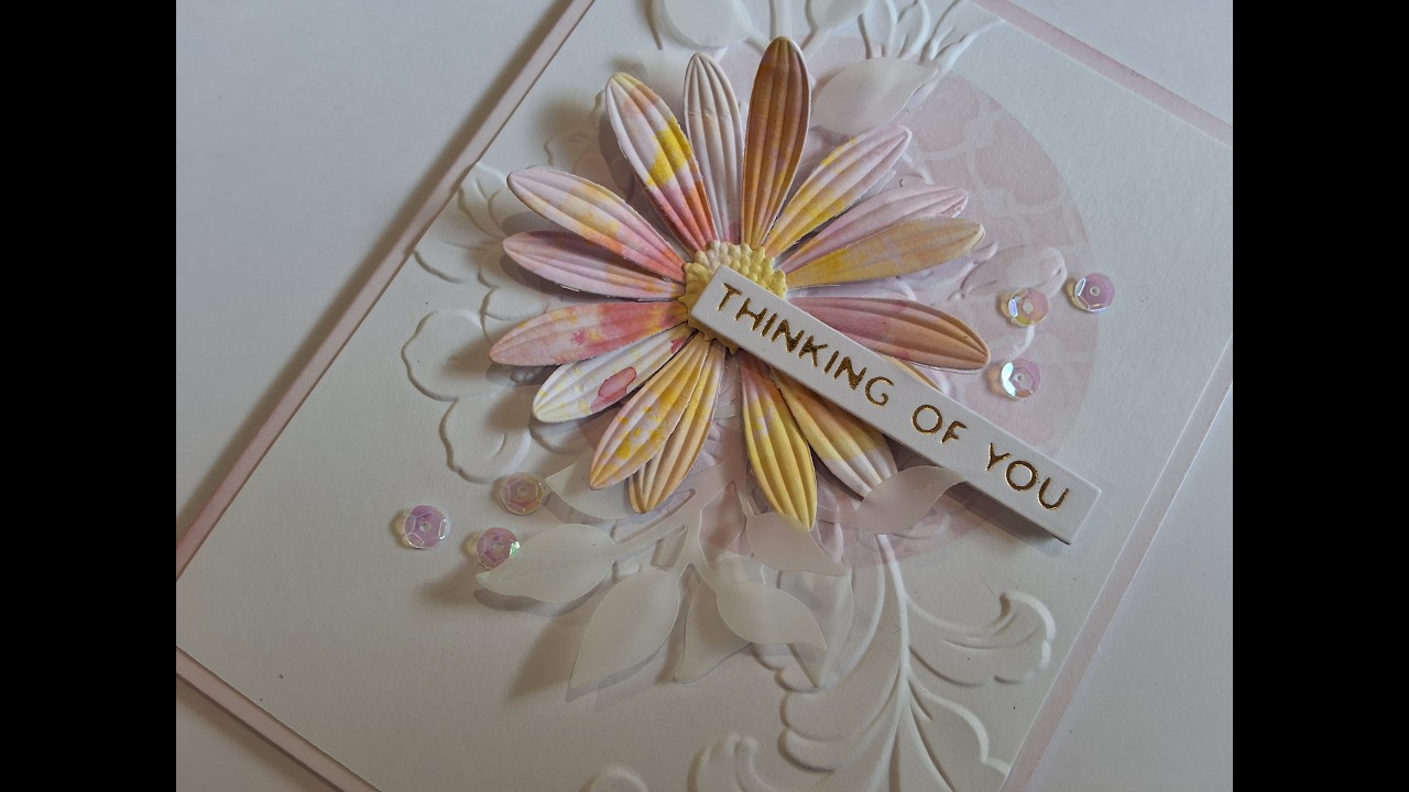 Adding Interest and Colour to your 3D Embossing Folders - YouTube