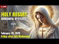 🔴 Rosary Friday Sorrowful Mysteries of the Rosary February 20, 2026 Praying together