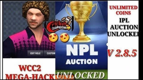 WCC2- mega HACK|| V 2.8.5|| CUSTOMIZATION AND NPL AUCTION UNLOCKED FREE!