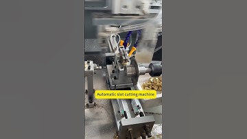 Automatic slot cutting machine #Machine #Machining #Slot #Metal #Work #Factory