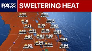 Orlando weather: Sweltering heat, Space Coast showers ahead