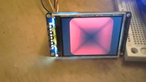 Arduino TFT LCD Screen and 23k256 RAM module SPI Test