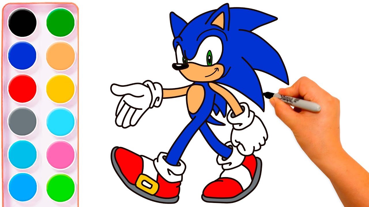 Cómo Dibujar A Sonic Paso A Paso How To Draw Sonic Comodibujar Youtube