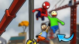 WE BEAT THE SECRET LEVEL?! | Feat. Spider-man, Baldi and Hello Neighbor! (Human Fall Flat) screenshot 5