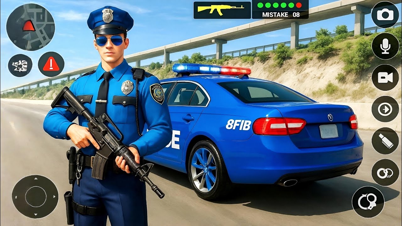 Police Car Chase Simulator 2025 - Real Cop Cars Driving 3D - Android GamePlay