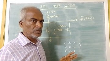 Basic RTL NOR gate - Digital Electronics