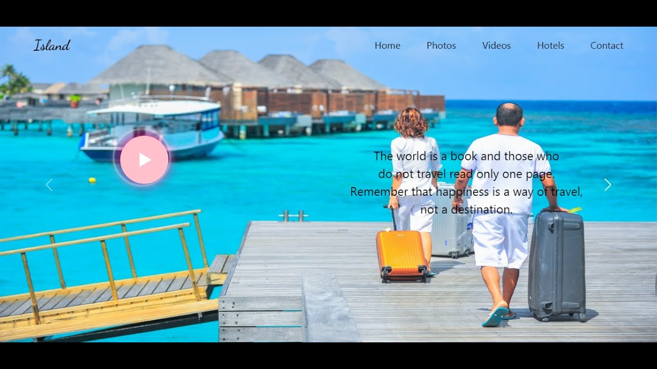 website using html and css | slider in html and css | travel website html css |