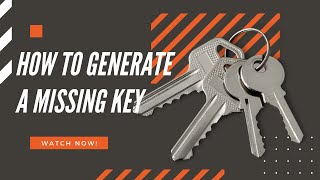 How To Make a Key if it's Lost (Without a Key Cutting Machine 2022)