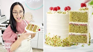 Pistachio Cake Recipe From Scratch (With Surprise Filling!)