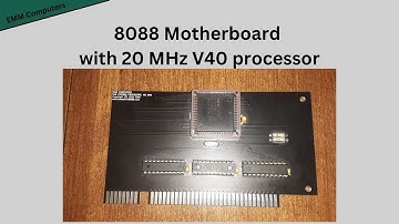 8088 Motherboard with 20 MHz V40 processor