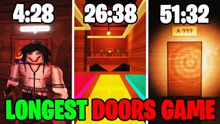 LONGEST POSSIBLE Roblox Doors Game! (1292 Doors) WORLD RECORD