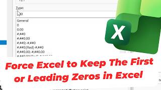 How to Force Excel to Keep The First or Leading Zeros in Microsoft Excel