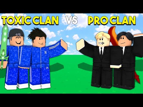 1 MOBILE CLAN vs PRO PC PLAYERS (Roblox Bedwars) 