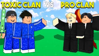 TOXIC Clan vs PRO Clan.. (Roblox Bedwars)