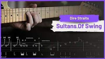 Sultans Of Swing - Dire Straits  | Tab Solo 1 | Tutorial | Guitar Lesson