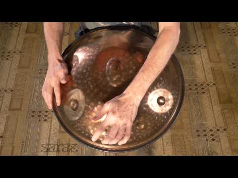 Saraz Handpan D Mixolydian ( Stainless Steel )