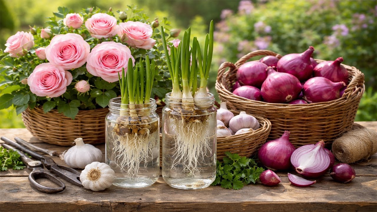 Rose Propagation Using Garlic and Red Onion – Fast Rooting & Easy Method