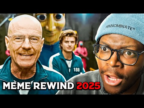 I REACT TO ALL THE 2025 MEMES IN REWIND VERSION!