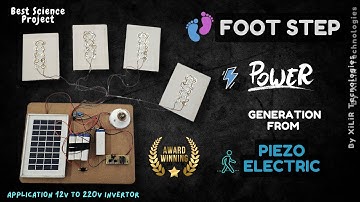DIY :👣 Foot Step Power Generation using Piezo Electric Modules | Best Science Project