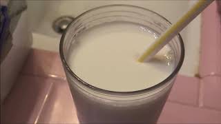 10 Hours of Blowing Bubbles in a Glass of Milk