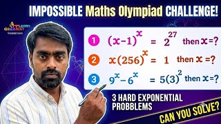How to Solve Tricky Exponential Equations | Maths Olympiad Challenge | Maths tricks | Greatest learn