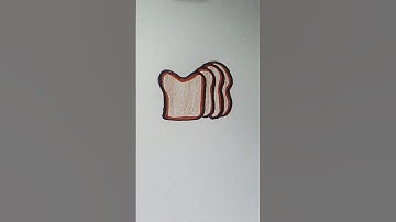 BREAD DRAWING 🍞#trending #viral #shortvideo #easydrawing#shorts